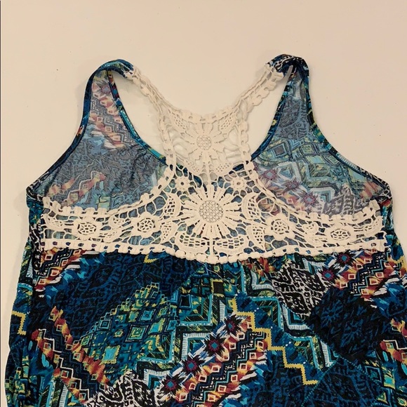 Summer Tank with Crocheted Lace Back - Picture 2 of 4